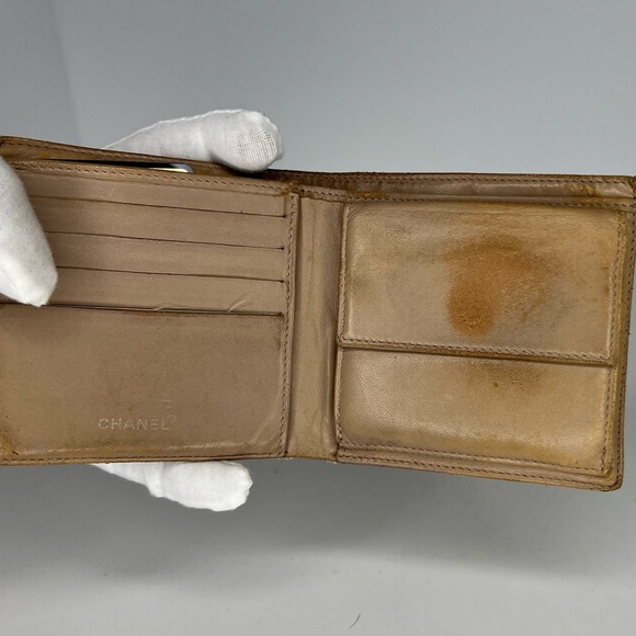 🤎Chanel Beige Canvas Travel Line Bi-Fold Wallet🤎 - Picture 3 of 7